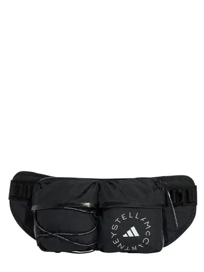 Adidas By Stella Mccartney Logo Belt Bag In Black