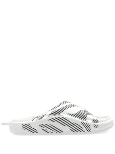 Adidas By Stella Mccartney Logo-print Slides In White