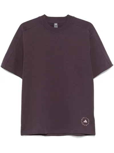 Adidas By Stella Mccartney T-shirt Mit Logo In Violett