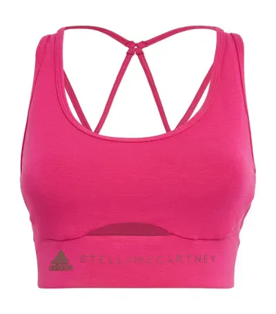 Adidas By Stella Mccartney Truestrength Sports Bra In Pink