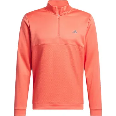 Adidas Golf Ultimate365 Quarter Zip Golf Pullover In Preloved Scarlet