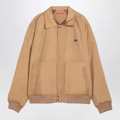 Adidas Originals By Wales Bonner Reversible Harrington Jacket In Beige Wb/check Jacq Wb