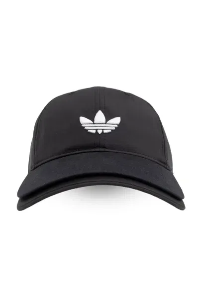 Adidas Originals Double Visor Cap In Black