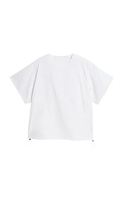 Adidas X Wales Bonner Cotton-poplin T-shirt In White