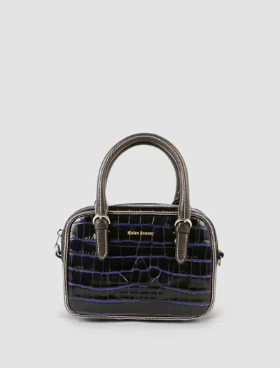 Adidas X Wales Bonner Crocodile Bag In Collegiate Navy