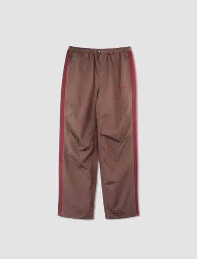 Adidas X Wales Bonner Pantaloni In Nylon In Night Brown