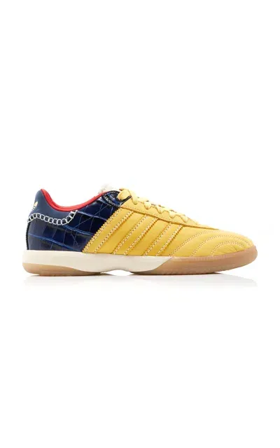 Adidas X Wales Bonner Samba Suede Sneakers In Yellow