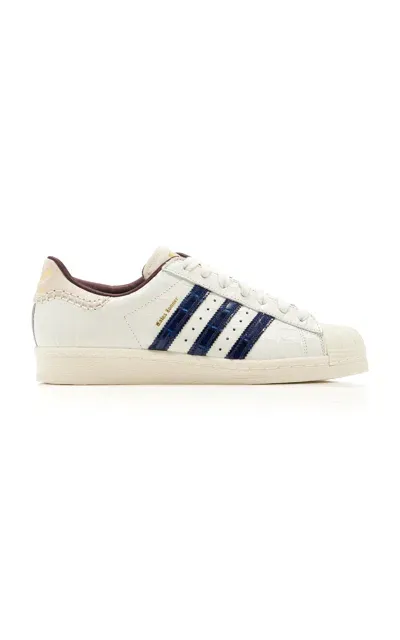 Adidas X Wales Bonner Superstar Leather Sneakers In White