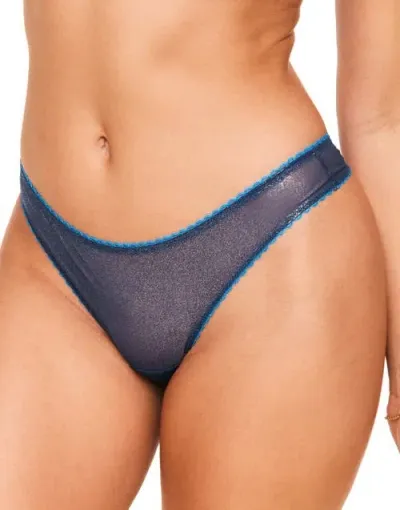 Adore Me Alyshia Thong Panties In Animal Blue