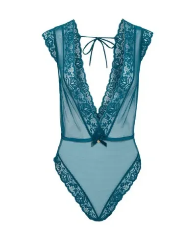 Adore Me Amanda Unlined Bodysuit Lingerie In Dark Blue