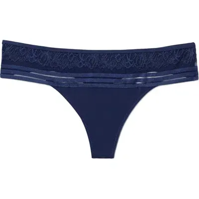 Adore Me Amellia Thong Panties In Dark Blue