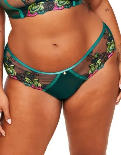 Adore Me Emilie Hipster Panties In Floral Green