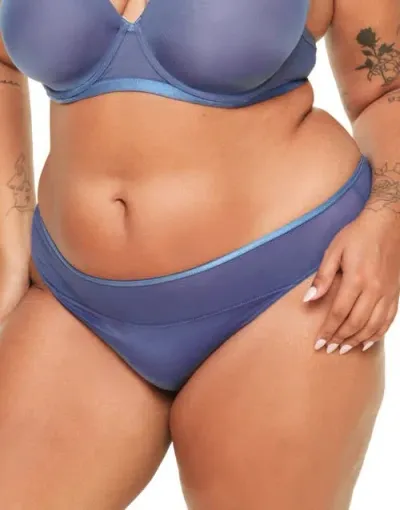 Adore Me Fallon Thong Panties In Dark Blue