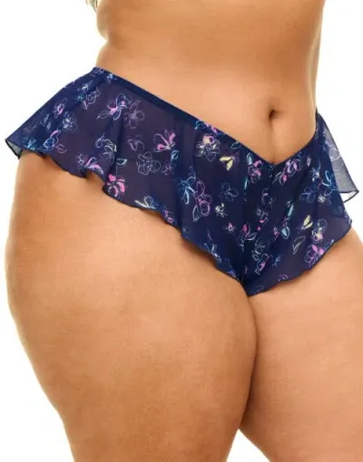 Adore Me Graciela Cheeky Panties In Floral Blue