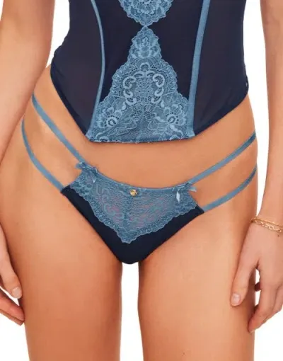 Adore Me Liv Brazilian Panties In Dark Blue