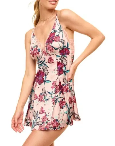 Adore Me Malaya Slip Dress In Floral Pink