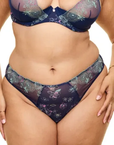 Adore Me Prisma Brazilian Panties In Floral Blue