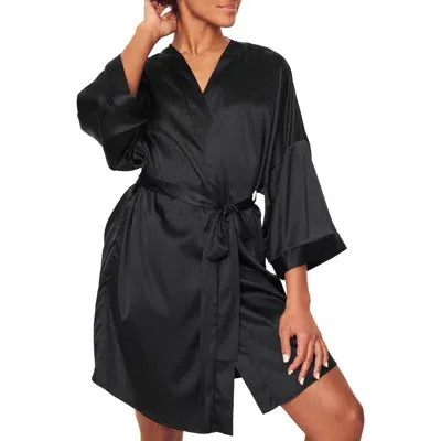 Adore Me Roxey Kimono Robe In Black