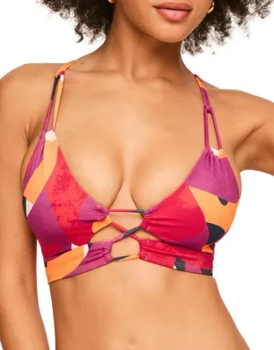 Adore Me Tatiana Swimwear Bra In Novelty Red