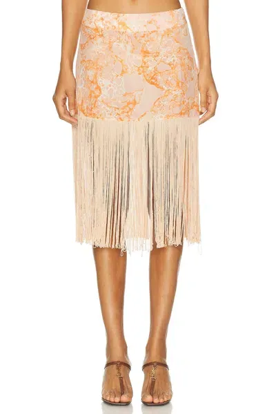 Adriana Degreas Bulles De Mer Fringes Mini Skirt In Unique