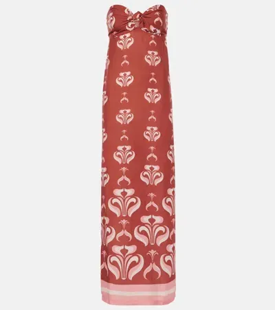 Adriana Degreas Maxi Dress In Pink