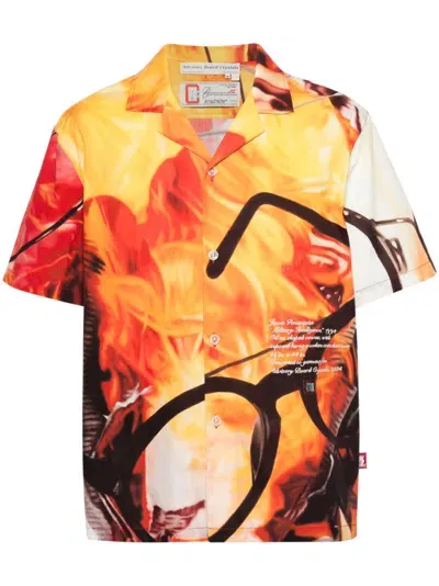 Advisory Board Crystals James Rosenquist Graffiti-print Shirt In Gelb