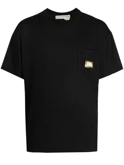 Advisory Board Crystals Abc Ss Pocket T-shirt In Black