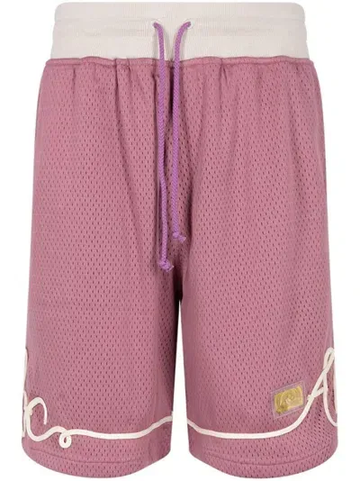 Advisory Board Crystals Soutache Basketball Shorts In Pink