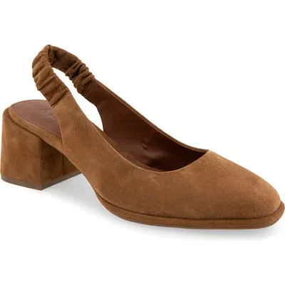 Aerosoles Altona Slingback Pump In Tobacco Suede