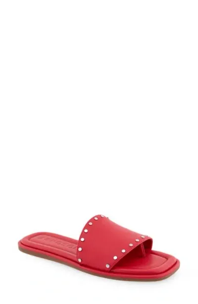 Aerosoles Blake Flip Flop In Racing Red Leather