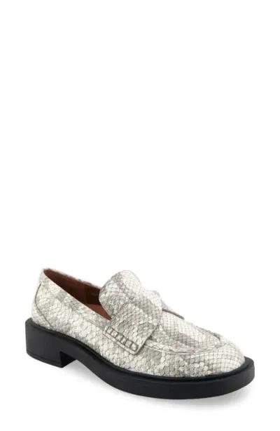 Aerosoles Garett Penny Loafer In Roccia Snake Print Leather