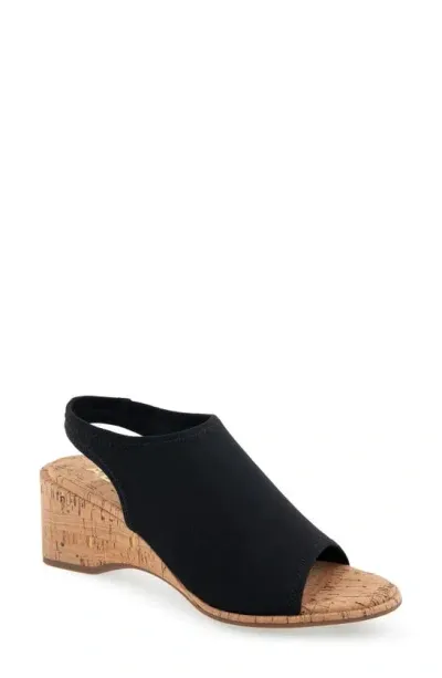 Aerosoles Nuri Mule In Black Stretch