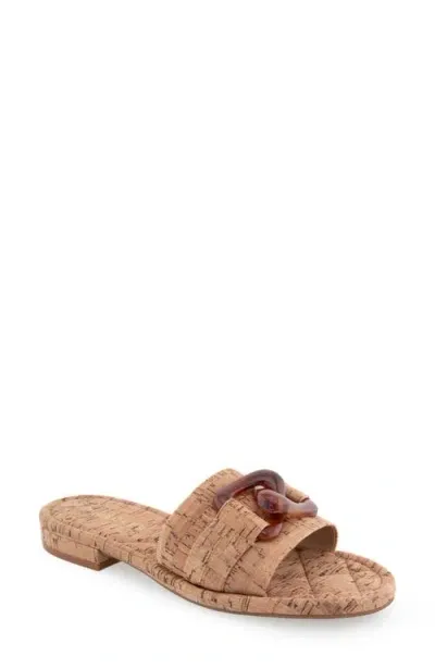 Aerosoles Tortuga Slide Sandal In Cork Combo