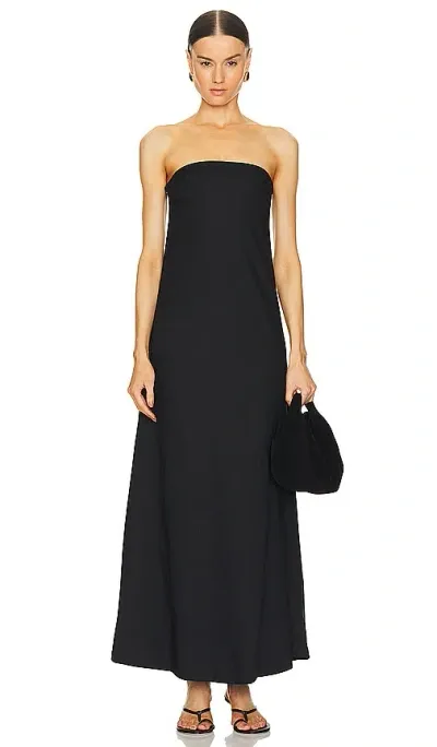 Aexae Column Maxi Dress In Black