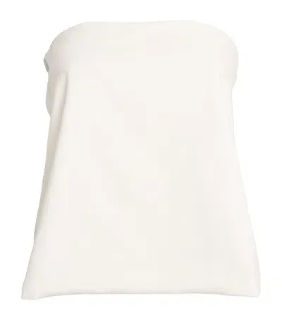 Aexae Linen Column Bandeau Top In White