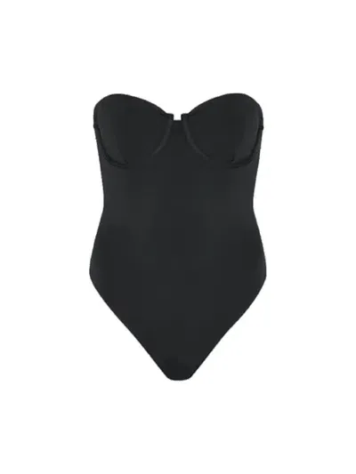 Aexae Underwire Bralette One-piece In Black