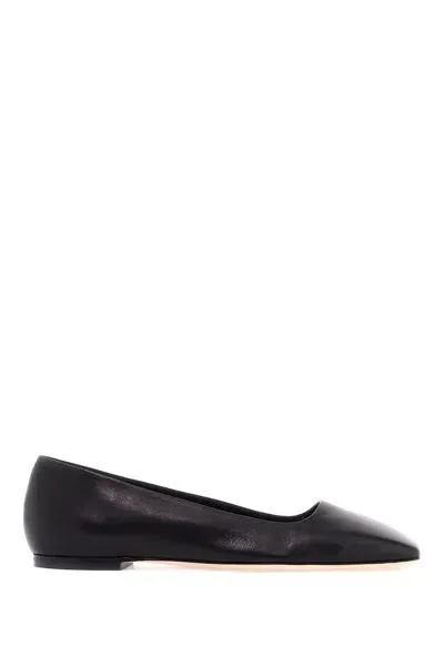 Aeyde Matti Square-toe Ballerina Shoes In Black