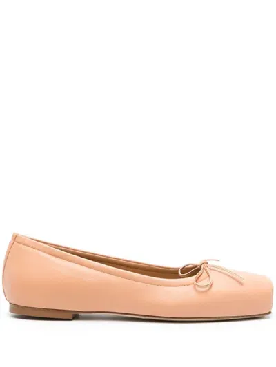 Aeyde 08mm Gabriella Satin Ballet Flat In Rose