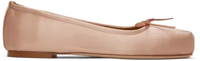 Aeyde Pink Gabriella Ballerina Flats In Peach