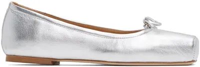 Aeyde Silver Gabriella Ballerina Flats