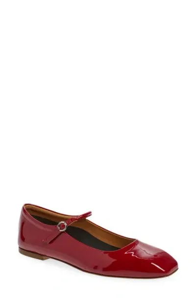 Aeyde Uma Mary Jane Ballet Flat In Cranberry