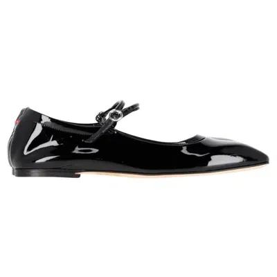 Aeyde Uma Patent Mary-jane Ballerina In Black