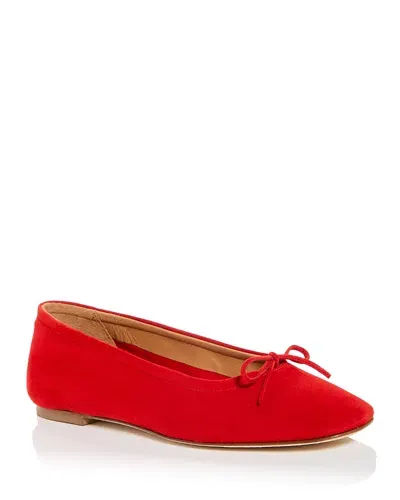 Aeyde Women's Delfina Bow Ballet Flats In Red