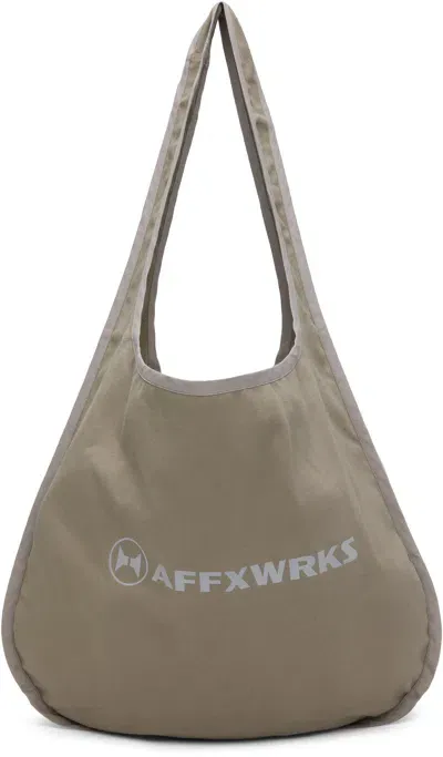 Affxwrks Beige Circular Bag In Sand