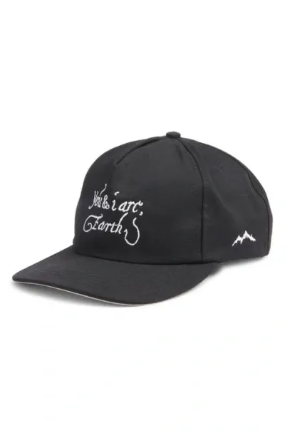 Afield Out Earth Cap Snapback Baseball Cap In Black