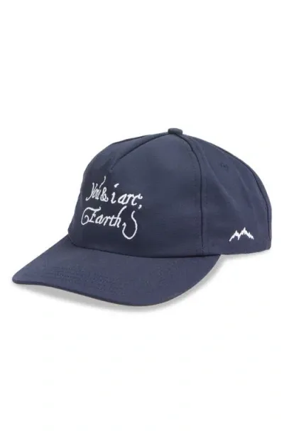 Afield Out Earth Cap Snapback Baseball Cap In Blue