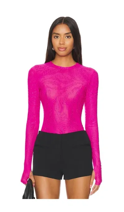 Afrm Kaylee Top In Fuchsia