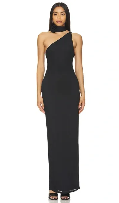 Afrm Midi-kleid Savoy In Black