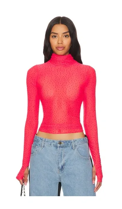 Afrm Zadie Top In Red