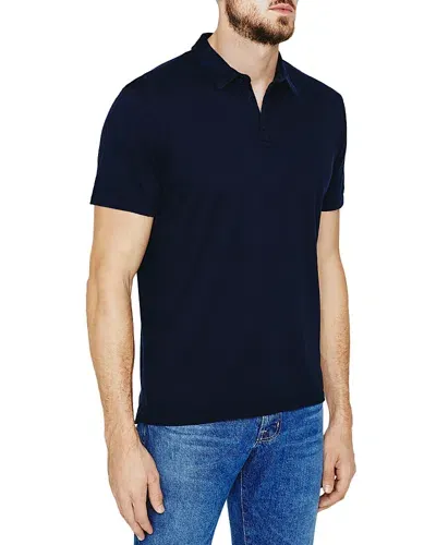 Ag Bryce Short Sleeve Polo Shirt In Deep Navy